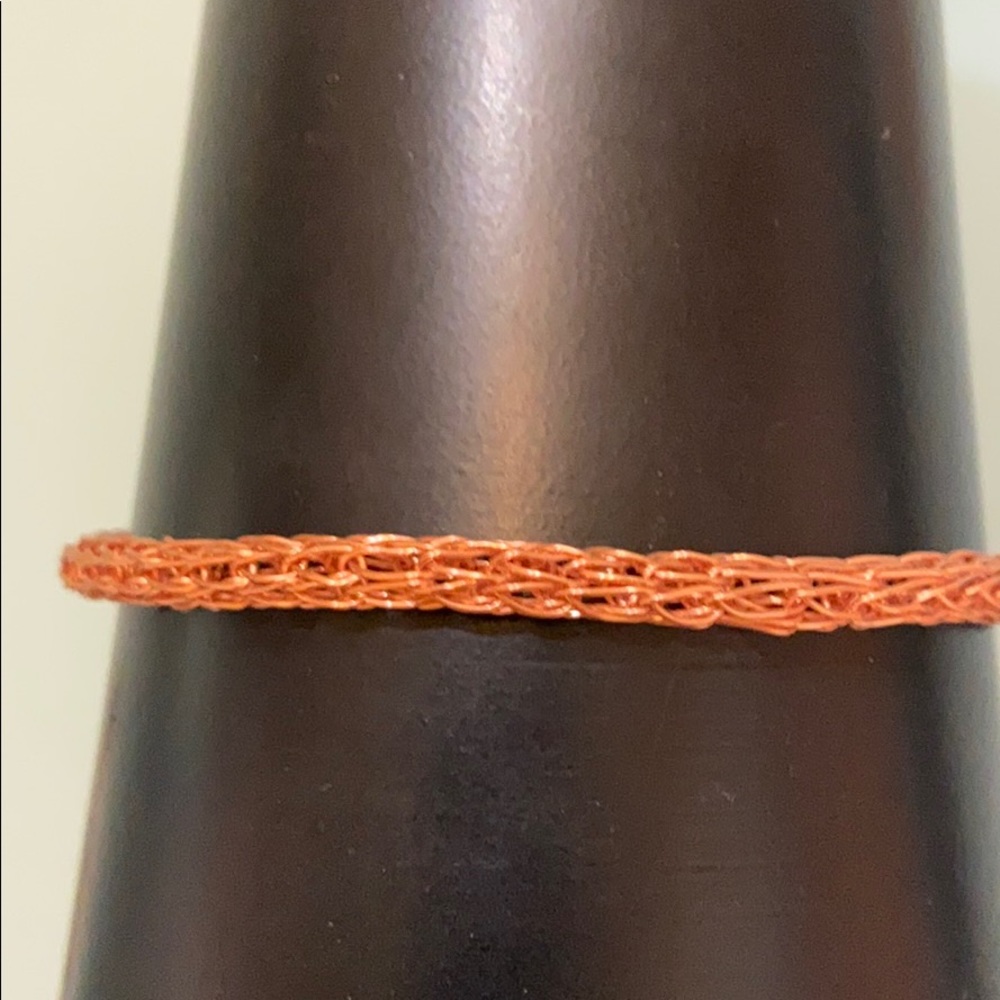 Hand knit bracelet!